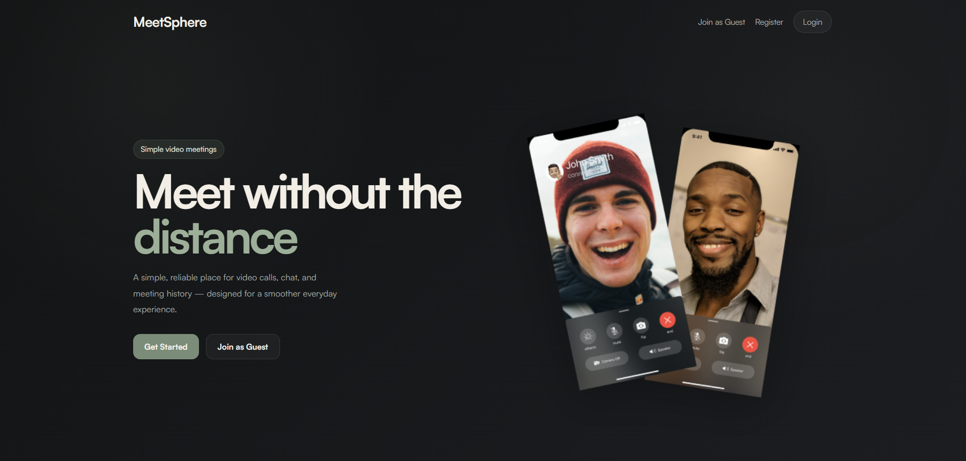 MeetSphere full product screenshot